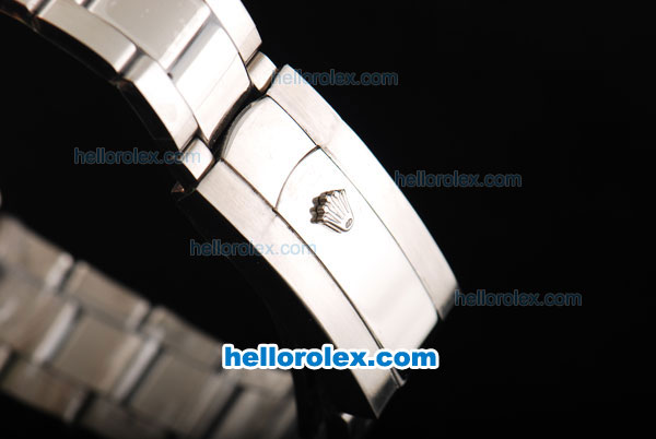 Rolex Air King Automatic Movement Full Steel with Black Dial and White Stick Markers - Click Image to Close